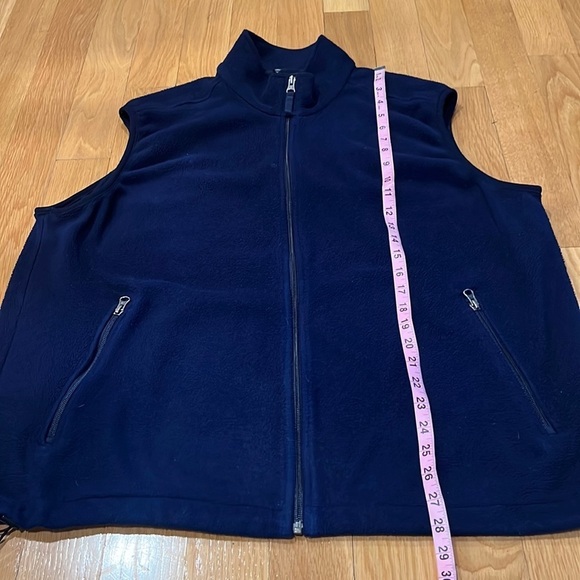 Lands’End mens  fleece vest size xlarge ( 46/48 ) . - Picture 3 of 8